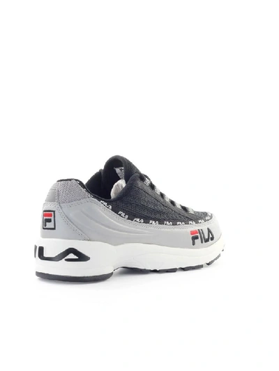 Shop Fila Dragster97 Grey Black Sneaker In Gray Violet / Black