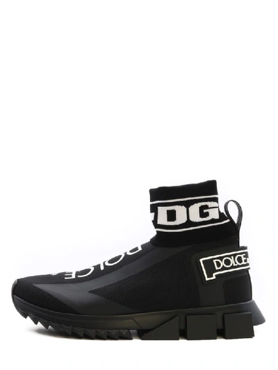 Shop Dolce & Gabbana High Top Sneaker Sorrento In Black