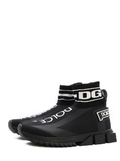 Shop Dolce & Gabbana High Top Sneaker Sorrento In Black
