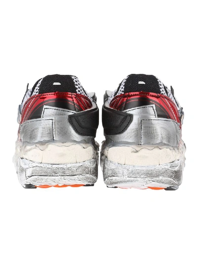 Shop Maison Margiela Martin Margiela Fusion Low-top Sneakers In White Black Red
