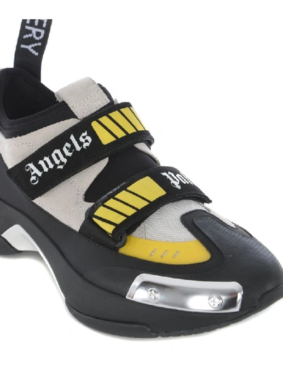Shop Palm Angels Sneakers In Nero/bianco