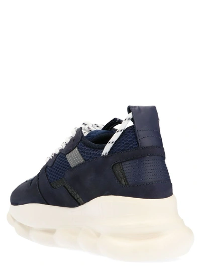 Shop Versace Chain Reaction Shoes In Blue