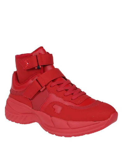 Shop Tommy Hilfiger Sneaker Lewis Hamilton Varsity Chunky Mid In Xbe Red