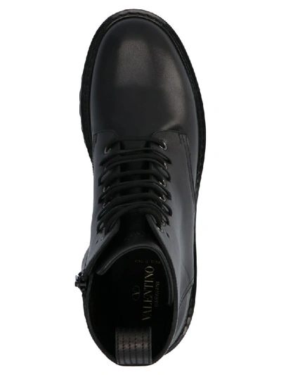 Shop Valentino Go Logo Shoes In Black