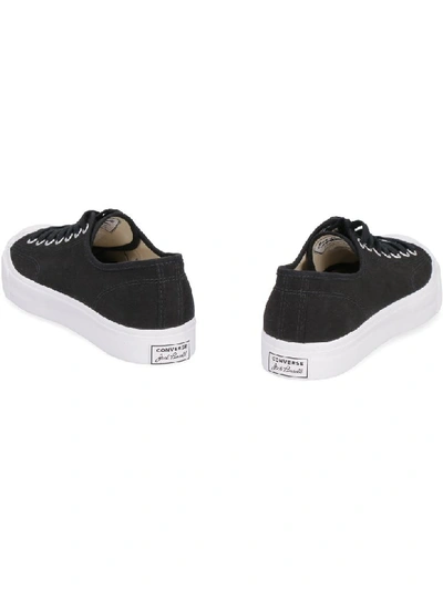 Shop Converse Canvas Low-top Sneakers In Black