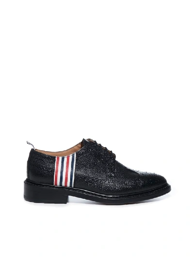 Shop Thom Browne Laced Shoes In Black