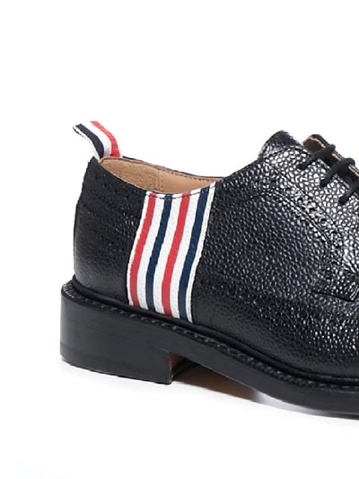 Shop Thom Browne Laced Shoes In Black