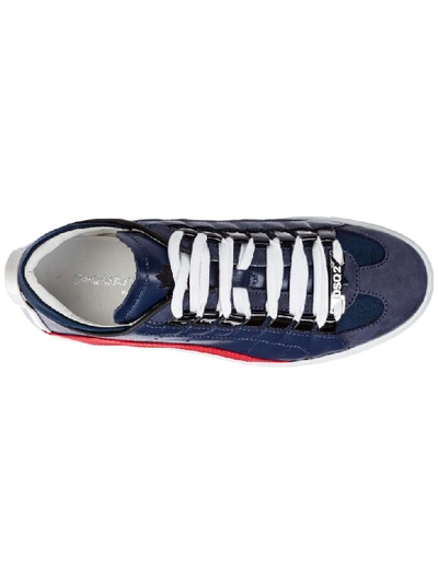 Shop Dsquared2 551,0 Sneakers In Blu + Rosso