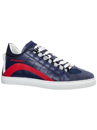 Shop Dsquared2 551,0 Sneakers In Blu + Rosso