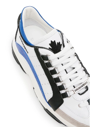 Shop Dsquared2 Bumpy 551 Sneakers In Black White Blu (white)
