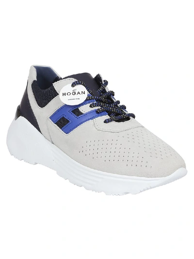 Shop Hogan Active One Sneakers In Sabbia/royal