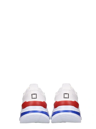 Shop Date Fuga Mono Sneakers In White Leather