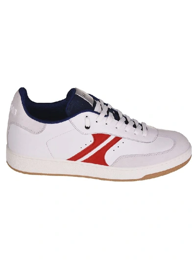 Shop Am318 Arrow Sneakers In White/blue