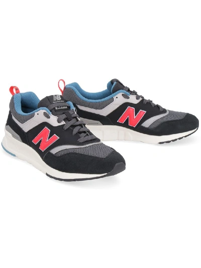 New Balance 997 Suede And Mesh Sneakers In Black
