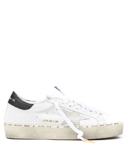 Shop Golden Goose High Star Leather Vintage Sneaker In Ice