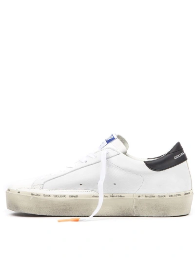 Shop Golden Goose High Star Leather Vintage Sneaker In Ice