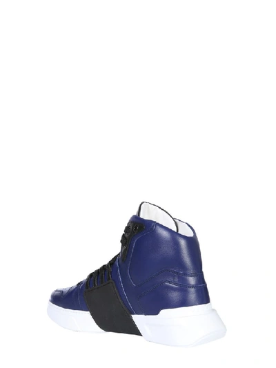 Shop Versace Empire Sneakers In Blu