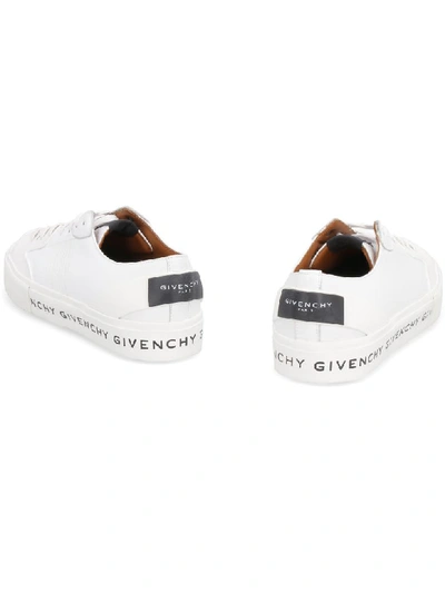 Shop Givenchy Tennis Light Leather Sneakers In White