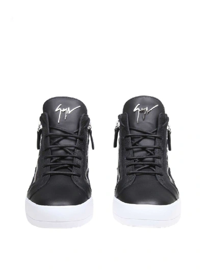 Shop Giuseppe Zanotti Design Kriss Spot Sneakers In Black Leather