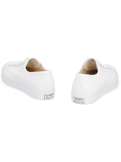 Shop Converse Canvas Low-top Sneakers In White