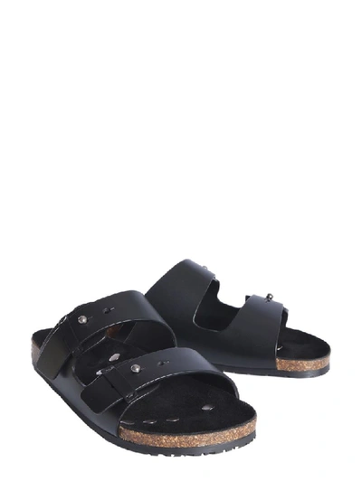 Shop Saint Laurent Jimmy Sandals In Nero