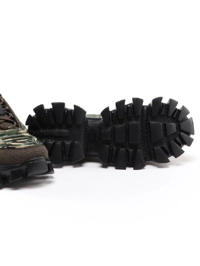 Shop Prada Cloudbust Thunder Sneaker In Militare