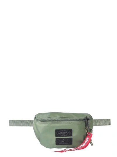 Shop Alpha Industries Pouch With Logo In Verde