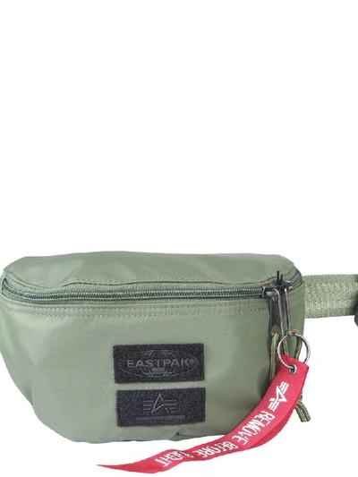 Shop Alpha Industries Pouch With Logo In Verde