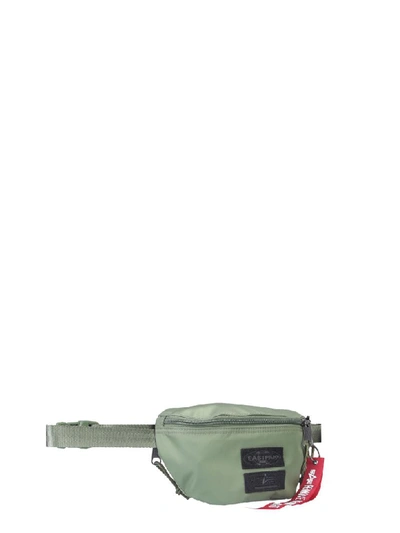 Shop Alpha Industries Pouch With Logo In Verde