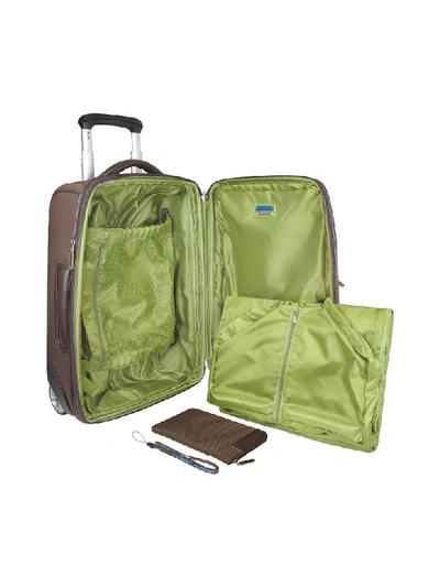 Shop Piquadro Land - Carry-on Trolley In Light Brown