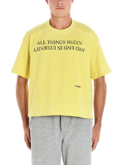 Shop Ambush T-shirt In Giallo