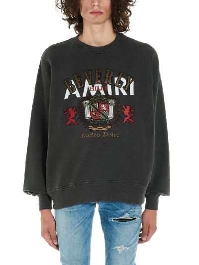 Shop Amiri Beverly Hills Sweatshirt In Grey