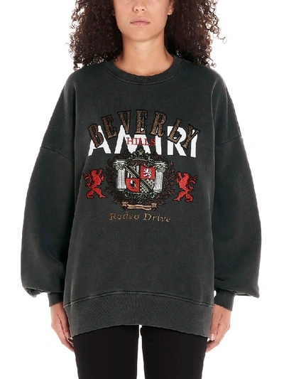 Shop Amiri Beverly Hills Sweatshirt In Grey