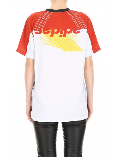 Shop Adidas Originals By Alexander Wang Unisex T-shirt In St Brick Clear Grey (red)