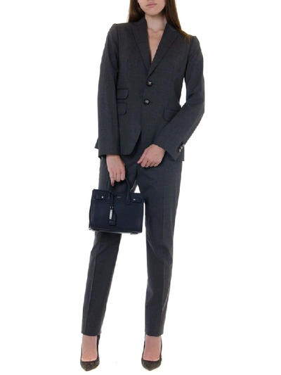 Shop Dsquared2 Grey Stretch Wool Suit