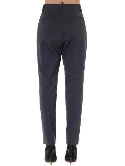 Shop Dsquared2 Grey Stretch Wool Suit