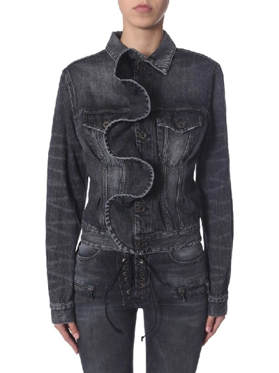 Shop Ben Taverniti Unravel Project Denim Jacket In Nero