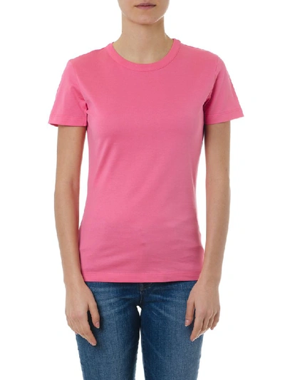 Shop Maison Margiela Pink Basic Cotton T Shirt