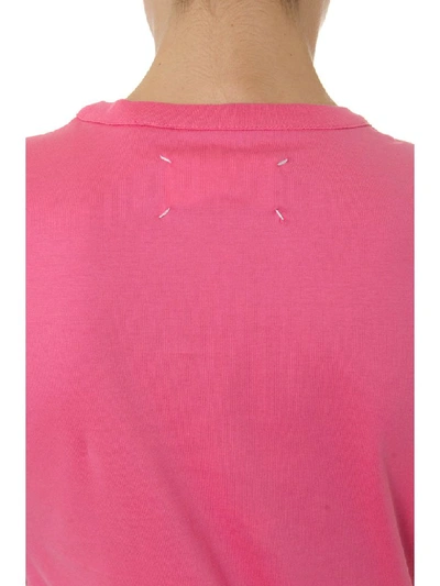 Shop Maison Margiela Pink Basic Cotton T Shirt