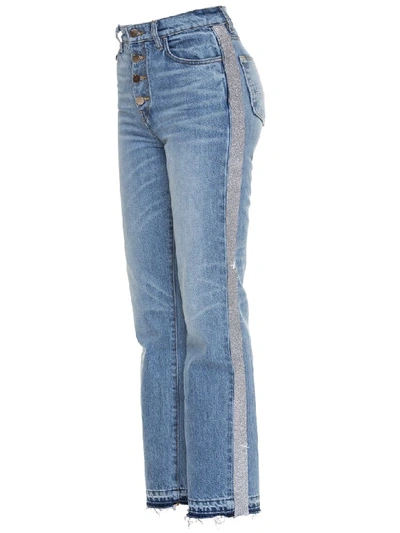Shop Amiri Straight Leg Jeans In Blu