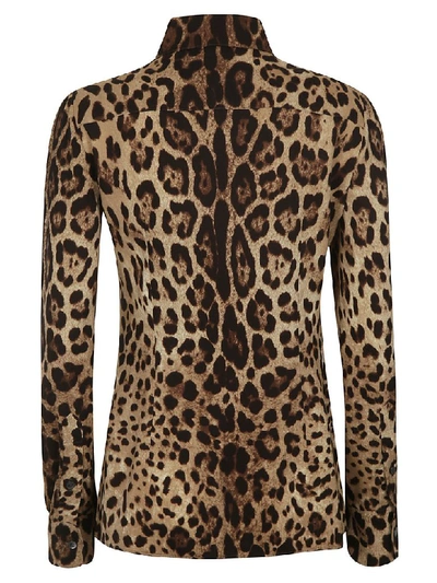 Shop Dolce & Gabbana Leopard Print Shirt In Multicolor
