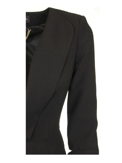 Shop Elisabetta Franchi Celyn B. Jacket With Slits On The Sleeves In Black