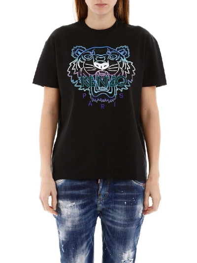 Shop Kenzo Tiger T-shirt In Black (black)