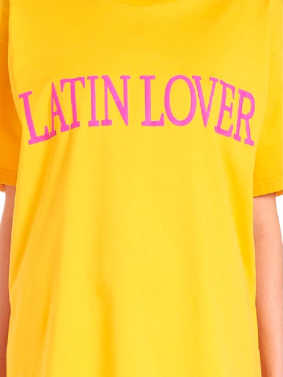 Shop Alberta Ferretti Latin Lover T-shirt In Giallo