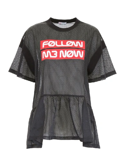 Shop Red Valentino Follow Me Now T-shirt In Nero (black)