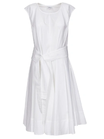 Shop Aspesi Flared Dress In White