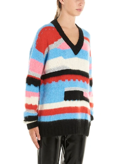 Shop Msgm Sweater In Multicolor