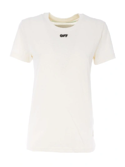 Shop Off-white Short Sleeve T-shirt In Avorio