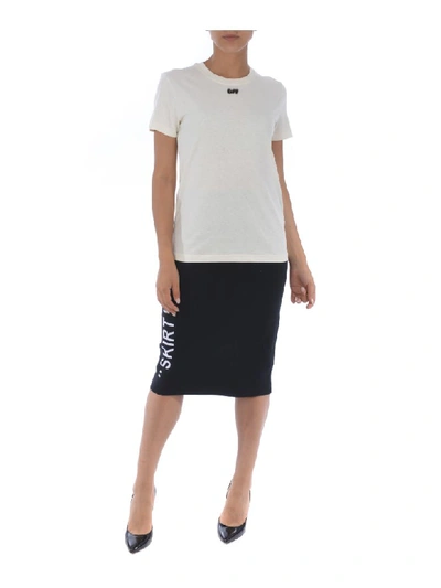 Shop Off-white Short Sleeve T-shirt In Avorio