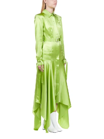 Shop Materiel Dress In Lime
